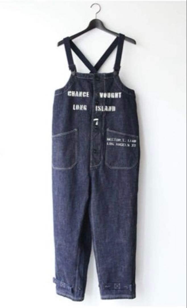 colimbo コリンボ デニム ビブ オーバーオール M カスタム ステンシル