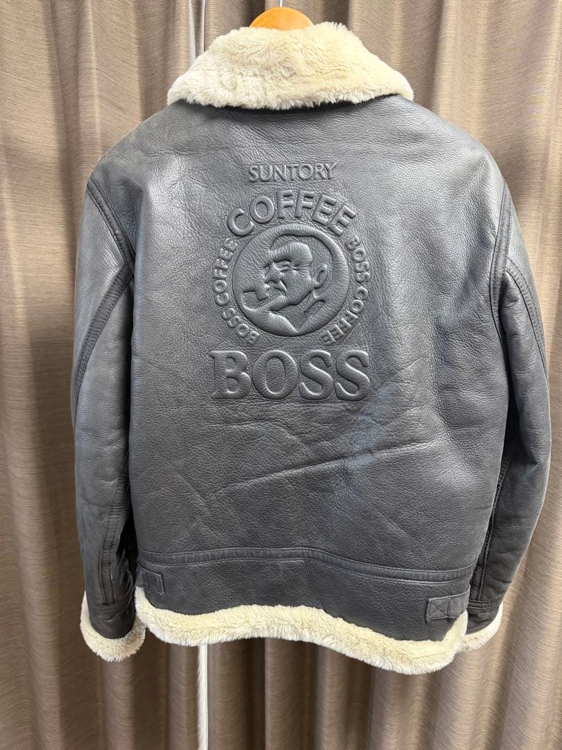 マ*ー様 BOSS ボスジャン レザージャケット Lサイズ 2000年限定版