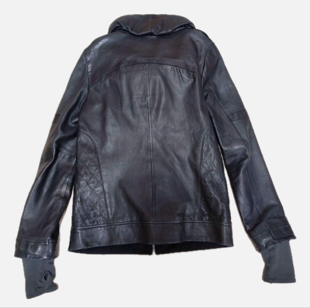 レザージャケット ラムレザー archive 00s お兄系 ダークウェア - メルカリ