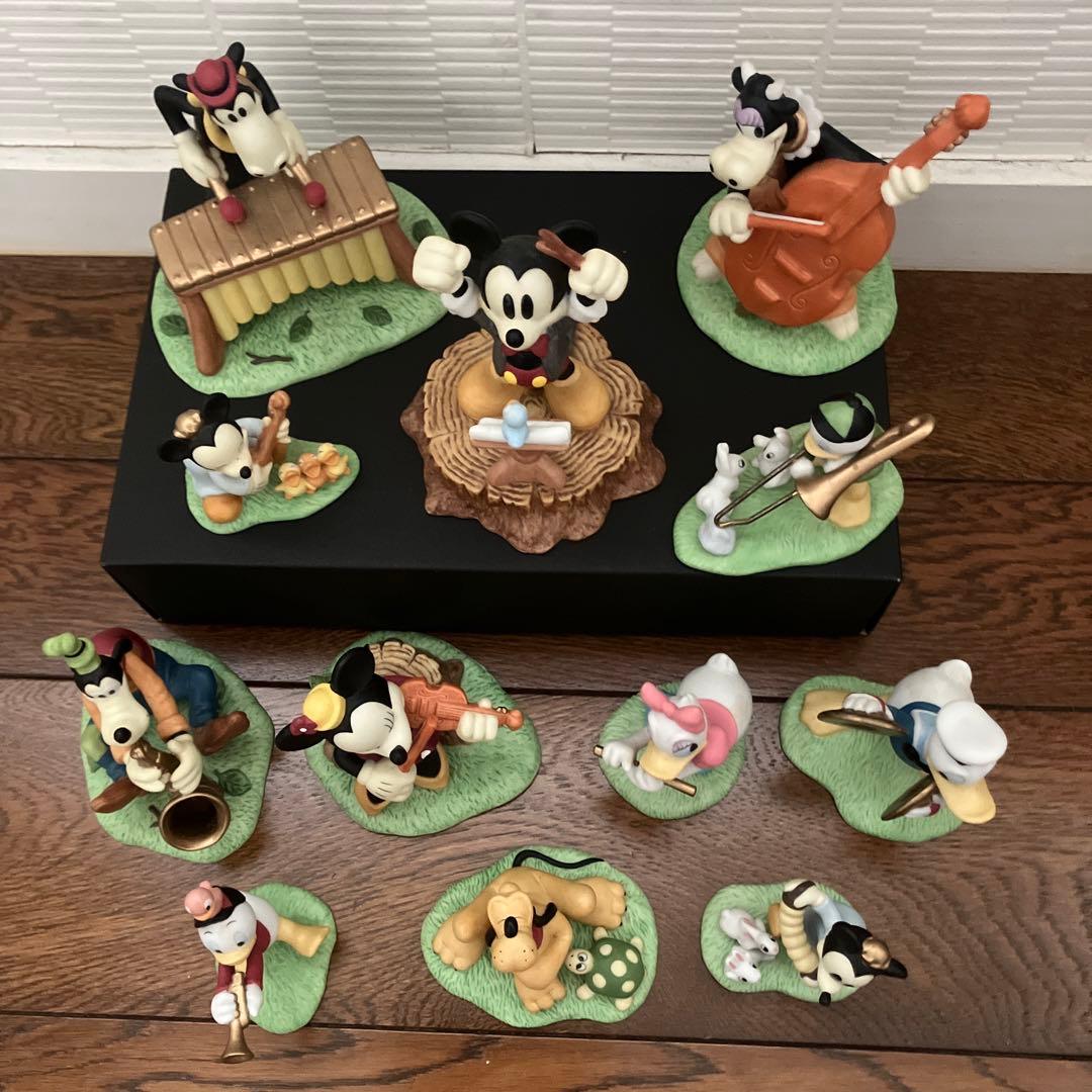 ディズニー 陶器置物 フィギュアリンワールド オーケストラ 音楽隊