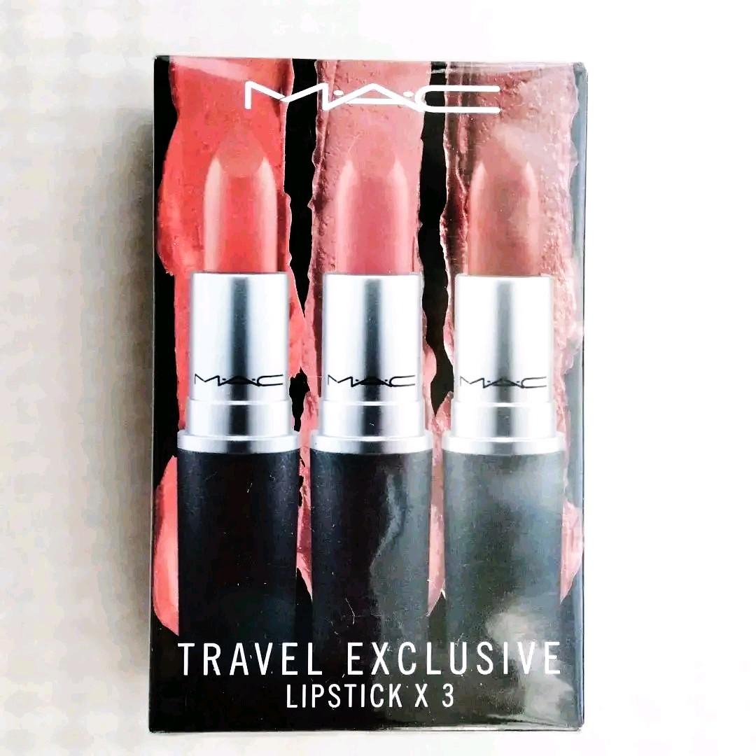 ★新品・サンプルおまけ付き★ MAC リップスティック ３本セット　口紅