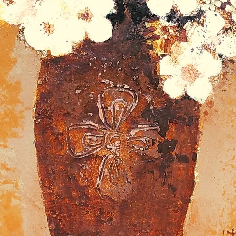 ☆ 稲垣 昌紀 ☆「白い花」 油絵 F4号 未使用！ - メルカリ