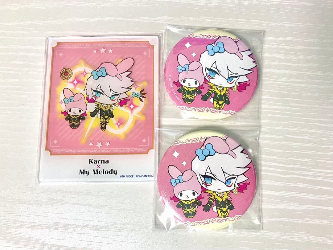 3点セット カルナ 缶バッジ アクリルカード fgo - メルカリ