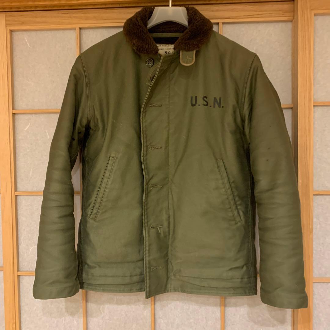 リアルマッコイ　デッキジャケット　n-1 N-1 DECK JACKET (KHAKI) / STENCIL | COTTON JACKET(MIL) | The Real