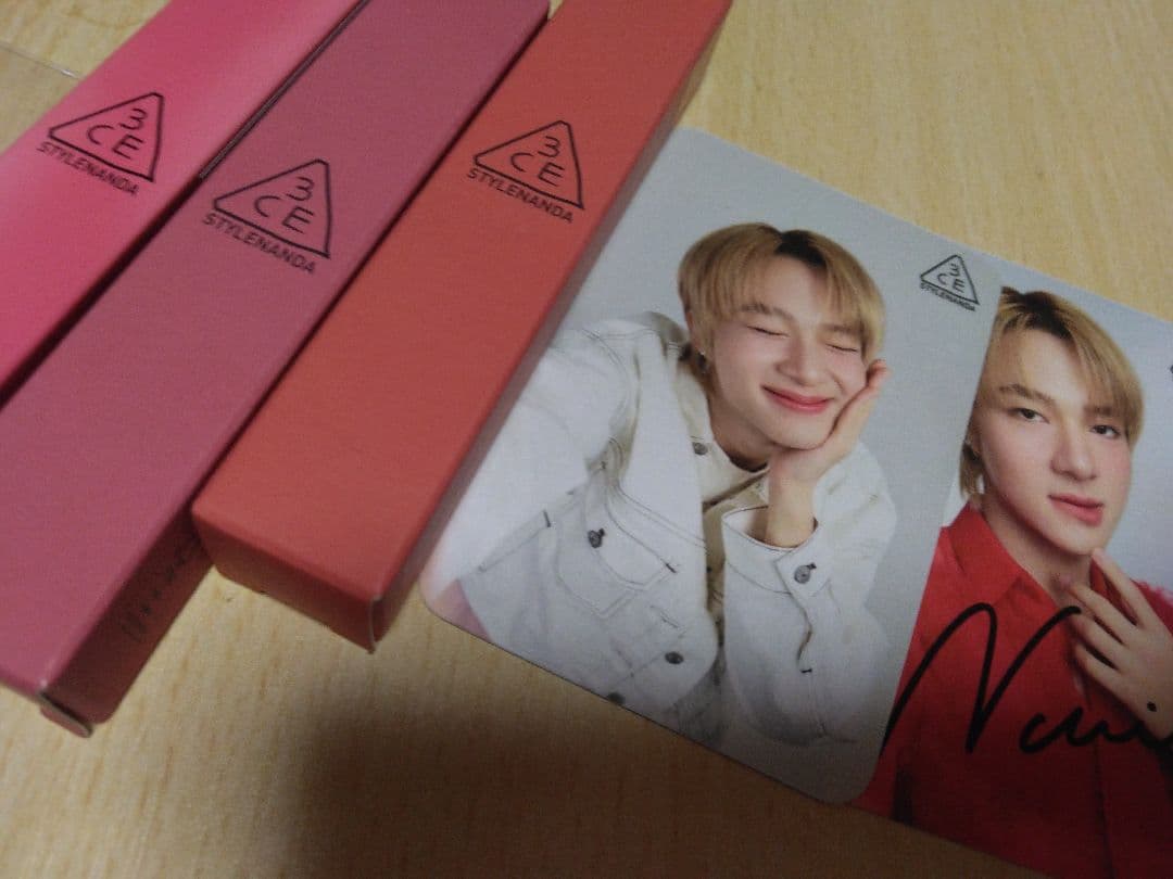 3CE リップグロス 3本 nunew カード付き zeenunew 3CE（スリーコンセプトアイズ） 口紅 リップ グレイジーリップグロウ