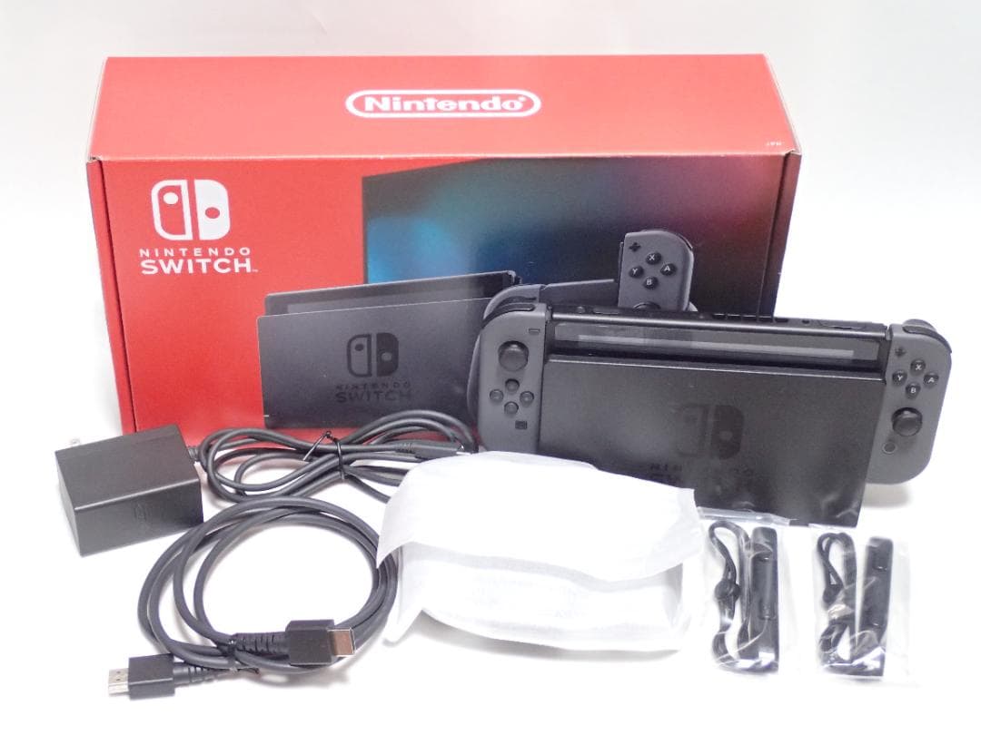 【美品】Nintendo Switch グレー HAC-001 バッテリー強化版