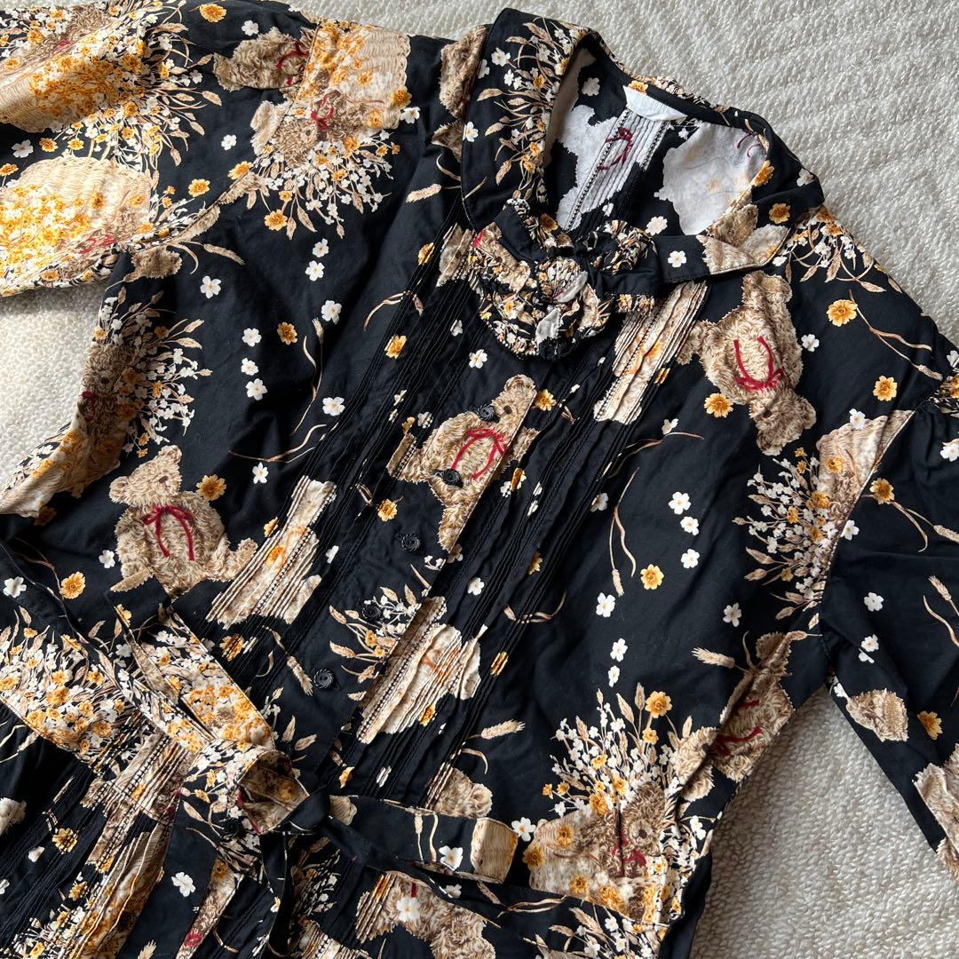 ピンクハウス クマ柄ワンピース - メルカリ