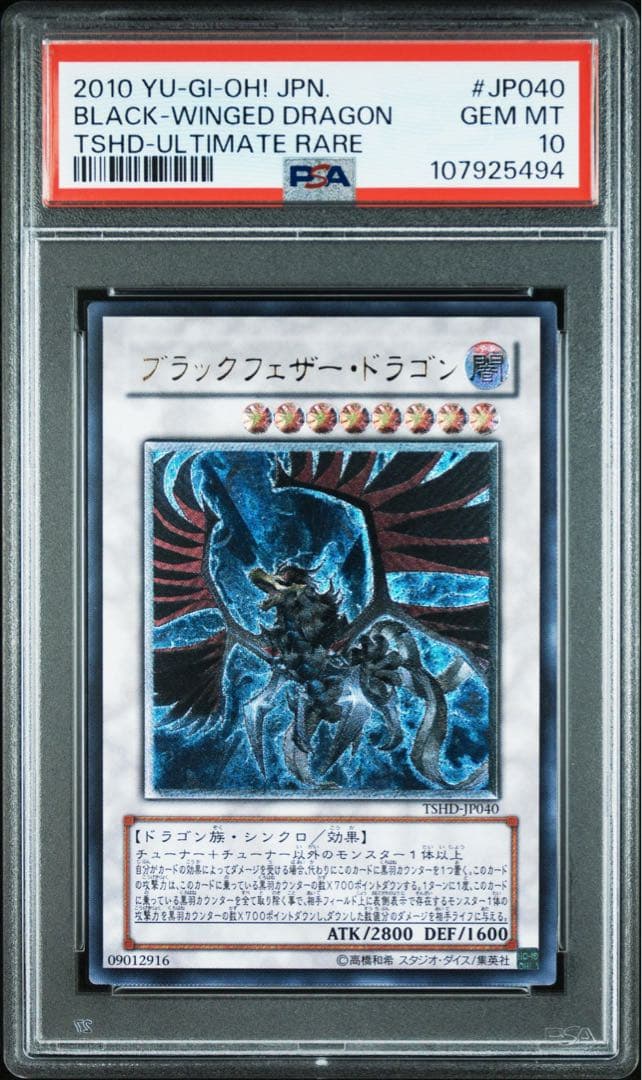 【PSA10】遊戯王　ブラックフェザー•ドラゴン　レリーフ