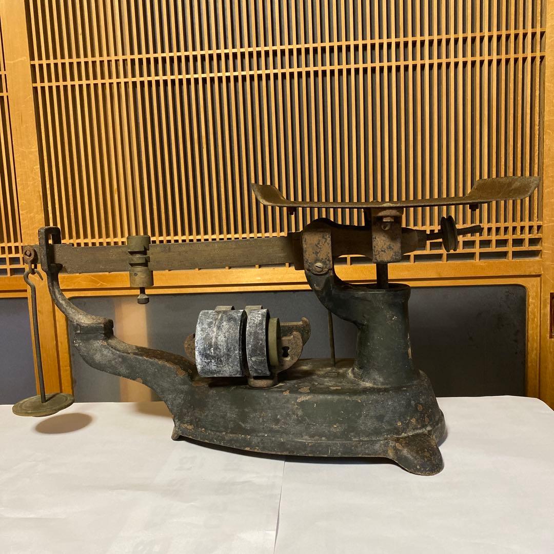 昭和レトロの上皿天秤はかり アンティーク品 - メルカリ