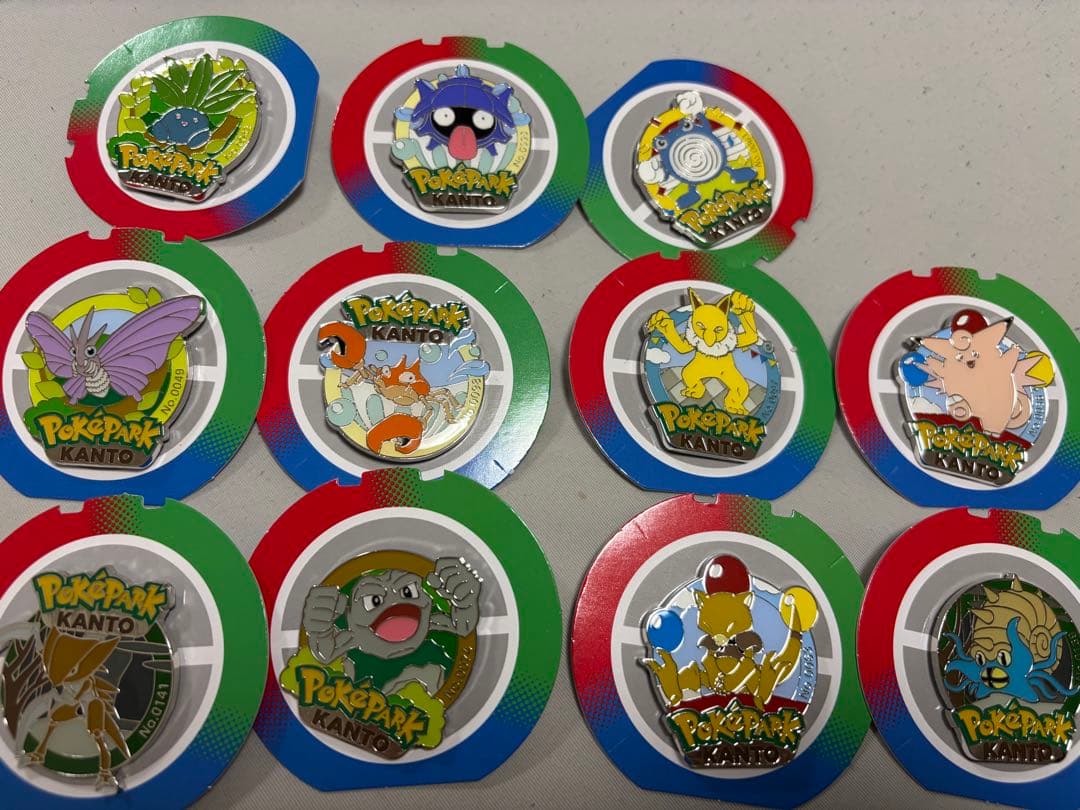 ポケパークカントー限定ピンズ11種類セット （ピクシー、ケーシィ