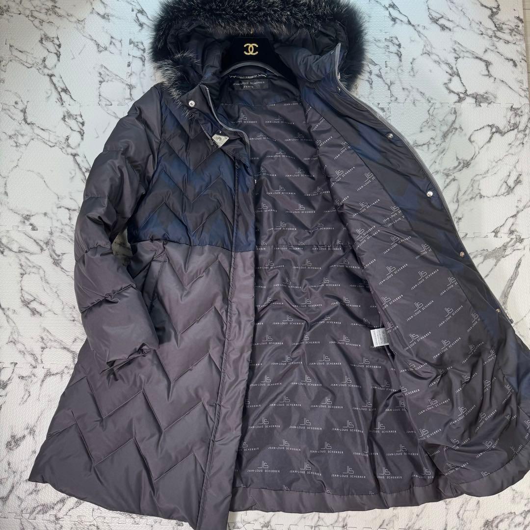 ジャンルイシェイル　ダウンコート　フォックスファー　キルティング　2way ジャンルイシェイル ダウンコート フォックスファー キルティング 2way