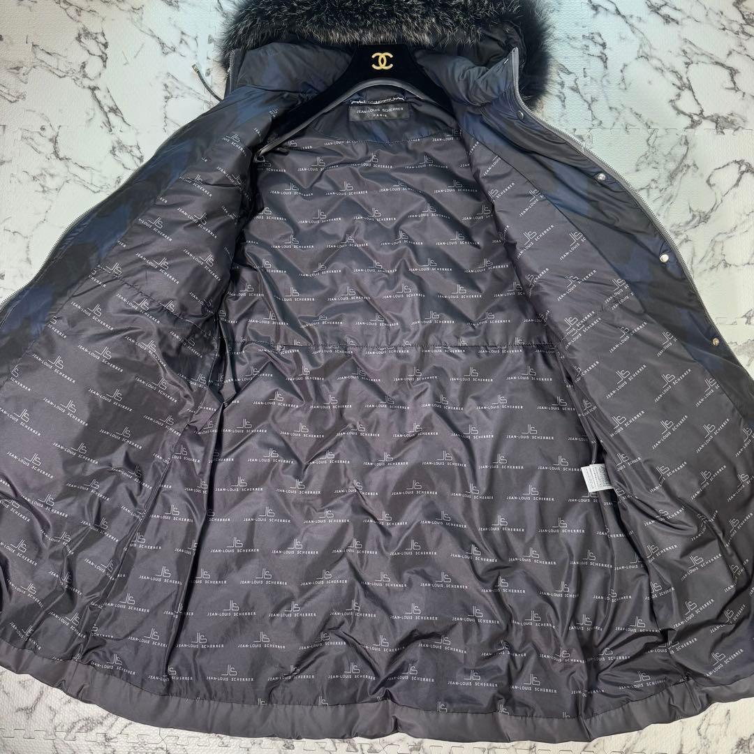 ジャンルイシェイル ダウンコート フォックスファー キルティング 2way