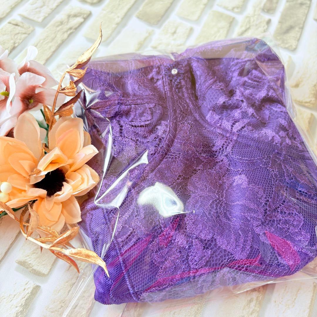 出品　シャンデール補正下着　ボディスーツD95 バイオレット冬用