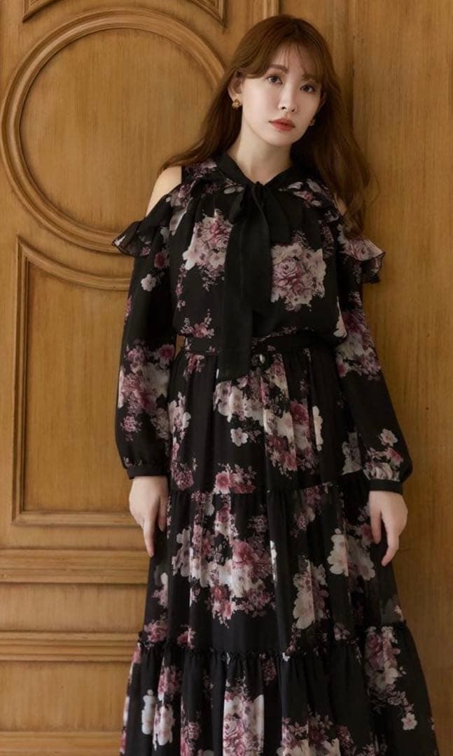 herlipto Isaline Bow-Tie Floral Blouse - メルカリ