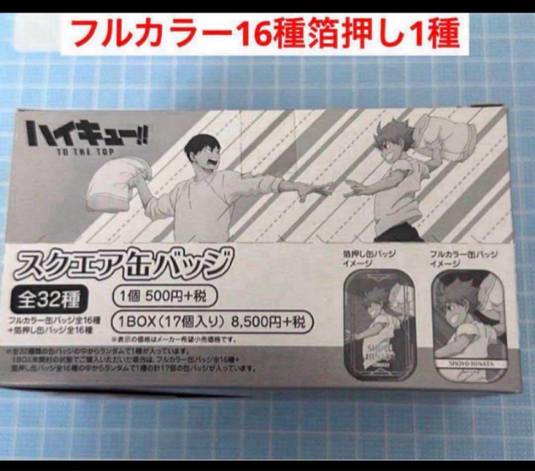 ハイキュー　フルカラー 箔押し　缶バッジ　遠征　ユニフォーム　1BOX uvpa