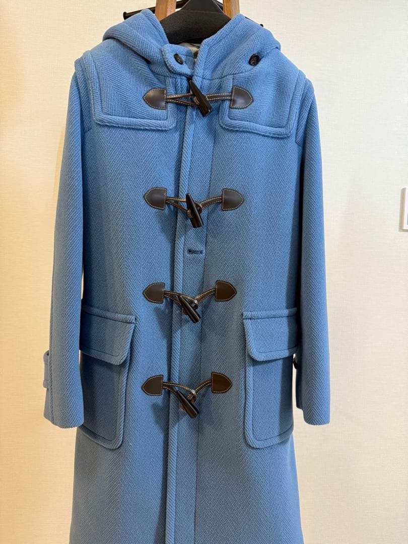 【新品未使用】OLD ENGLAND サックスブルーダッフルコート サイズ34