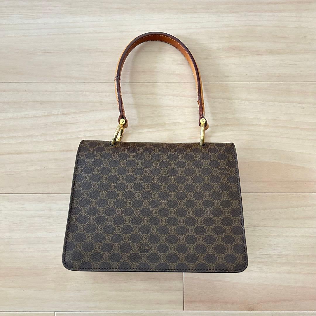 CELINE セリーヌ オールドセリーヌ ダブルフラップ ハンドバッグ