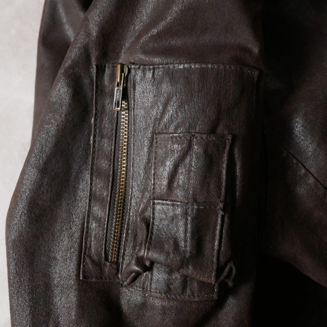 WILSONS LEATHER A2 Type レザージャケット ブラウン XL - メルカリ