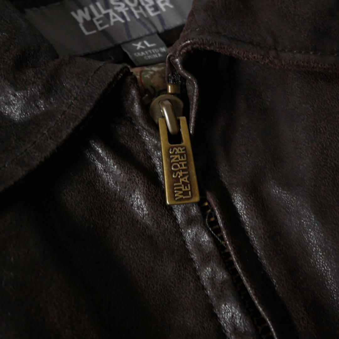 WILSONS LEATHER A2 Type レザージャケット ブラウン XL - メルカリ