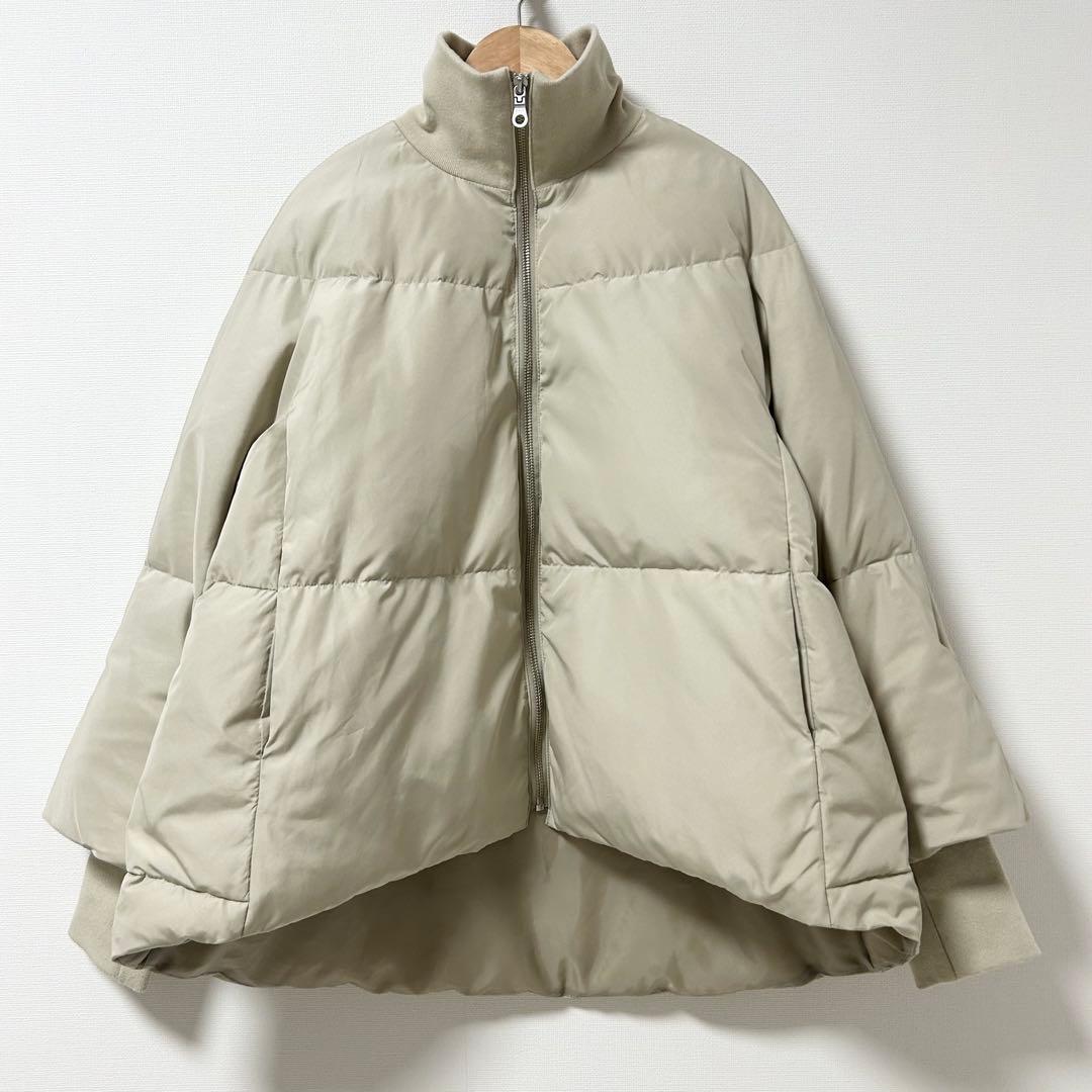 2024AW✨ビアズリー　ジップフレアダウン　ダウンジャケット　アイボリー
