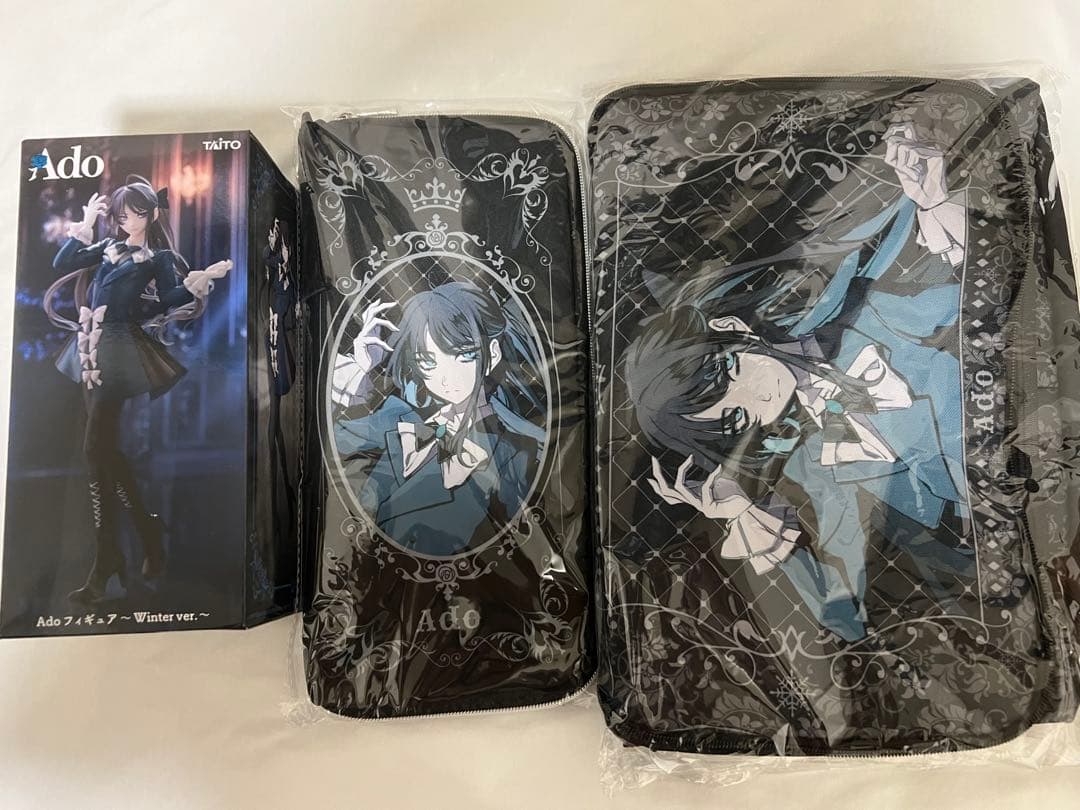 ラウンドワン限定 Ado フィギュア & ペンライトケース＆収納BOX3点セット