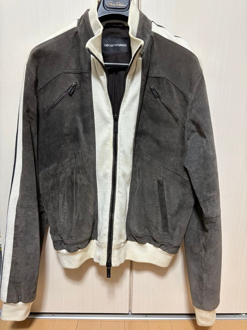 【希少】EMPORIO ARMANI シングルライダースジャケット ARMANI EXCHANGE レザージャケット ライダース 「A|X アルマーニ