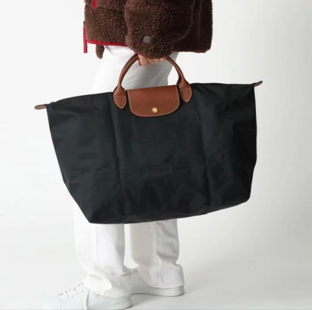 ロンシャン　プリアージュ　トート バッグ　黒 ★美品★ LONGCHAMP（ロンシャン） バッグ レディース トートバッグ ルプ