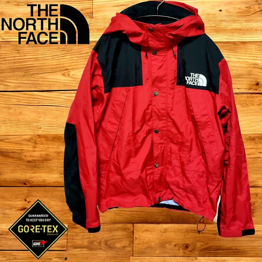 ザ・ノース・フェイスマウンテンレインテックス カーマイン L美品！
