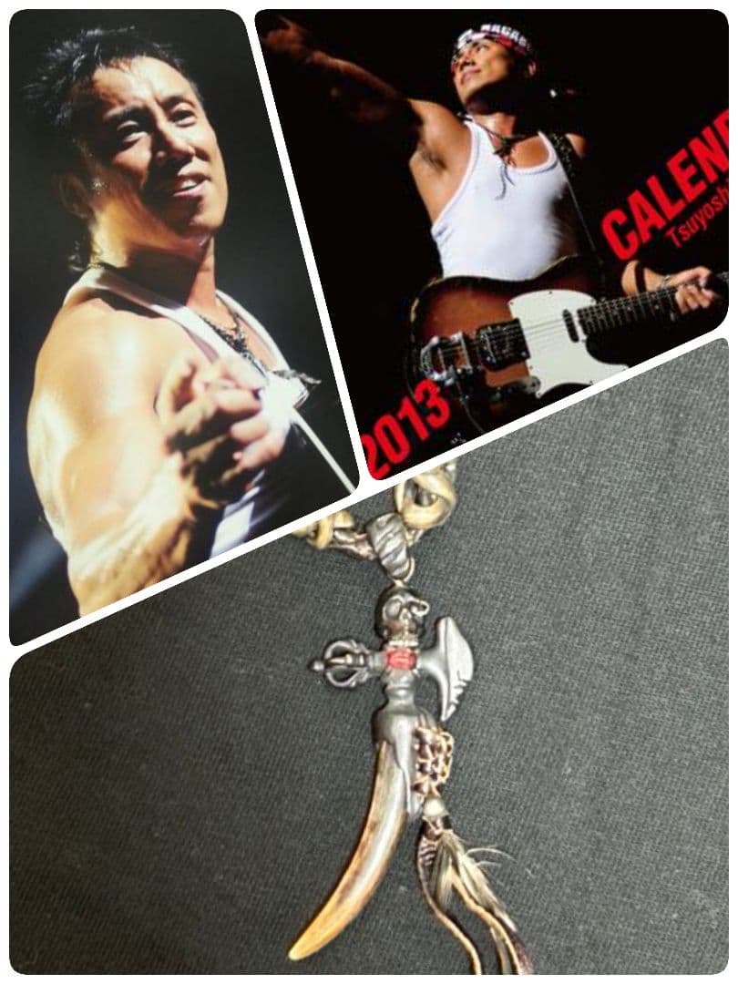 ☆初期☆本物 廃盤モデル 長渕 剛さん 14th スカル チョーカー ネックレス