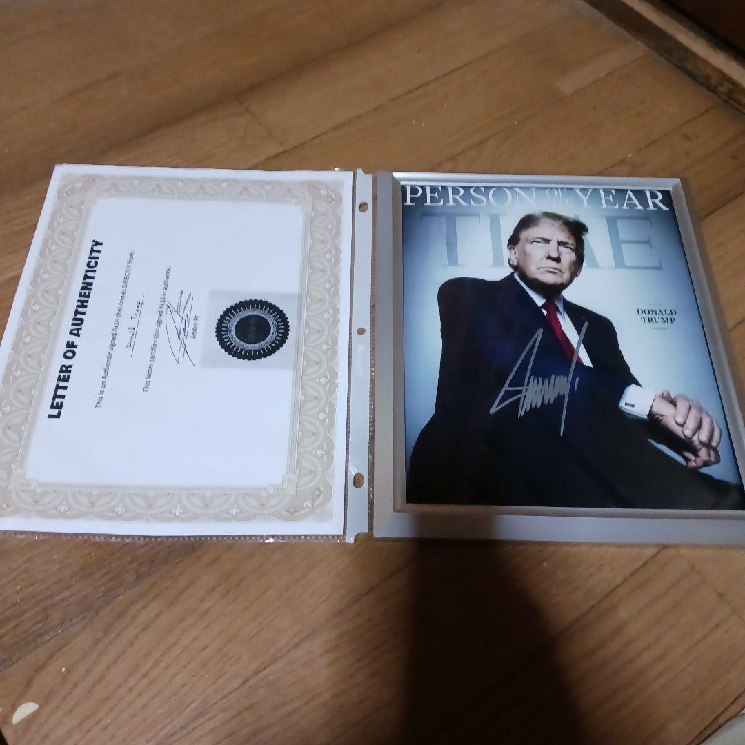 TIME Person of the Year ドナルド・トランプ　 サイン入り