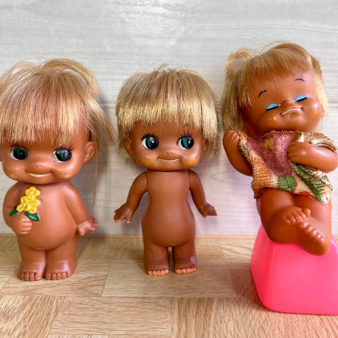 昭和レトロ セキグチ ローラちゃん ソフビ 人形 クロンボ フィギュア