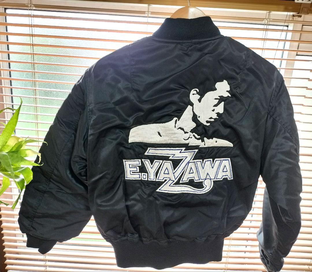 希少 矢沢永吉 刺繍 MA-1 フライトジャケット Houstonボディ