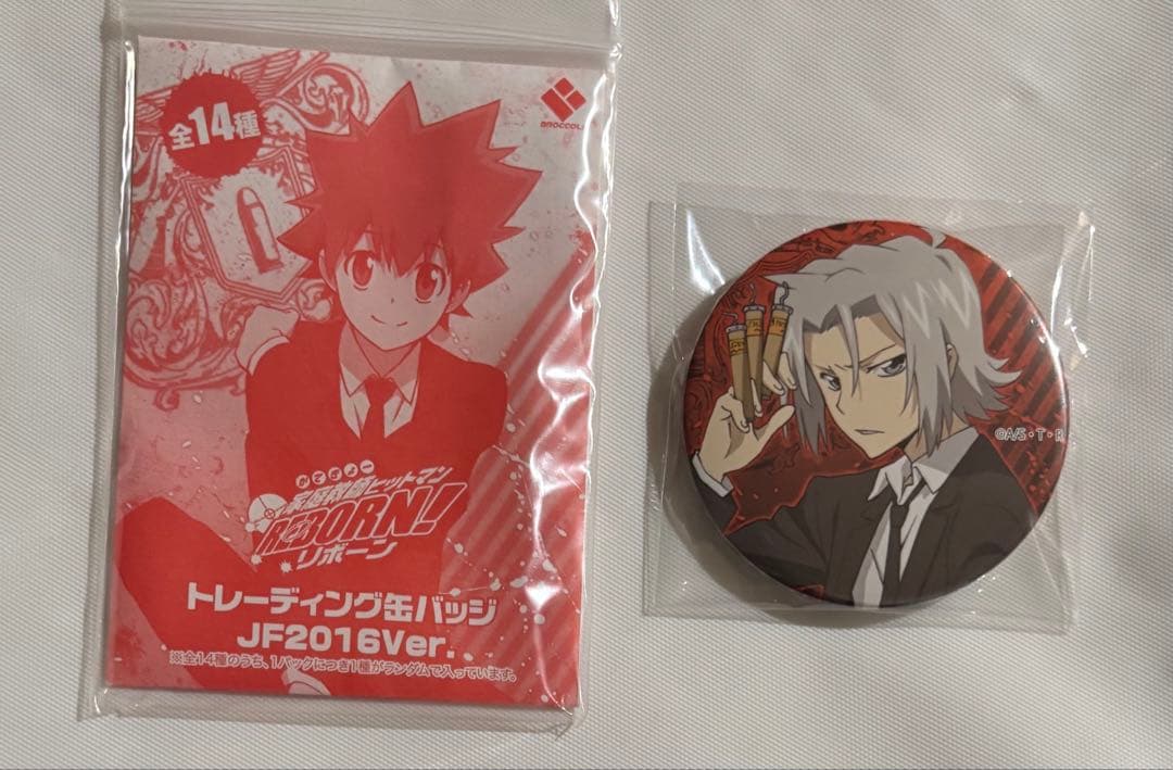 リボーン 獄寺 ジャンフェス 缶バッジ JF2016