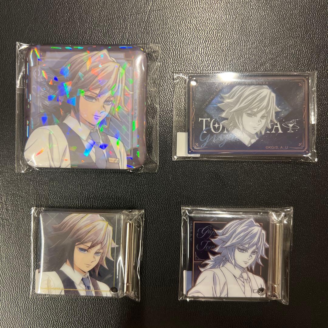 鬼滅の刃 モクテル ロト 冨岡義勇　缶バッジ　アクリルチャーム　アクリルパネル