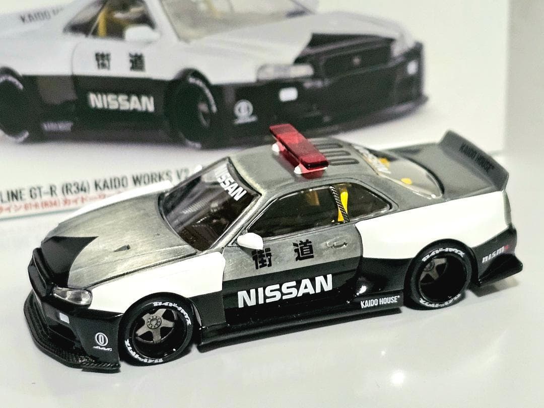MINIGT KAIDO★HOUSE GT-R (R34) V2 チェイスカー