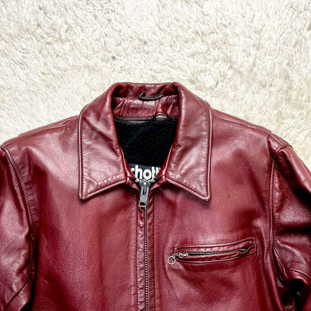 ◇入手困難/2way◇SCHOTT 642VS シングルライダース 赤茶 36 - メルカリ