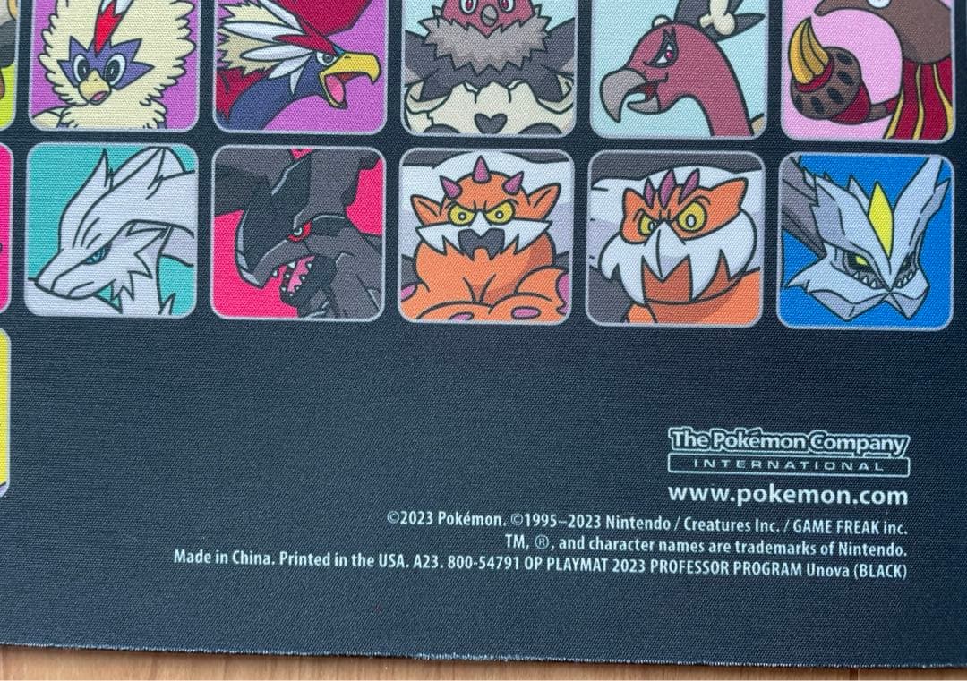 海外限定】プロフェッサー プログラム プレイマット イッシュ ポケモン