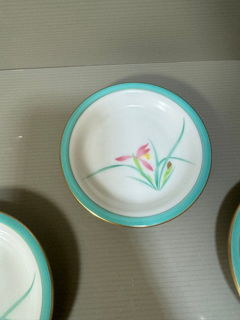 2242 香蘭社 金彩 小皿 5客 未使用