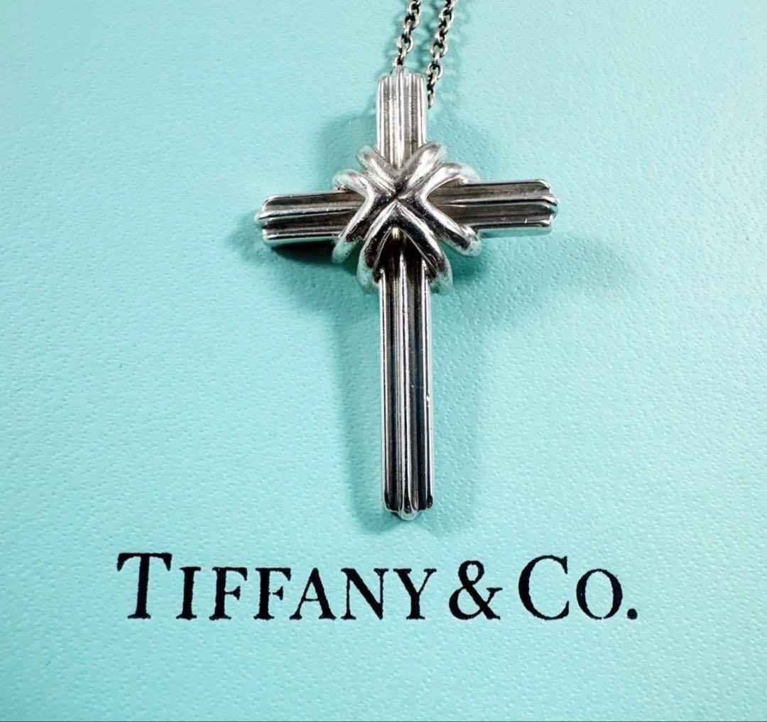TIFFANY&Co ティファニー ネックレス 十字架 ロザリオ シグネチャー