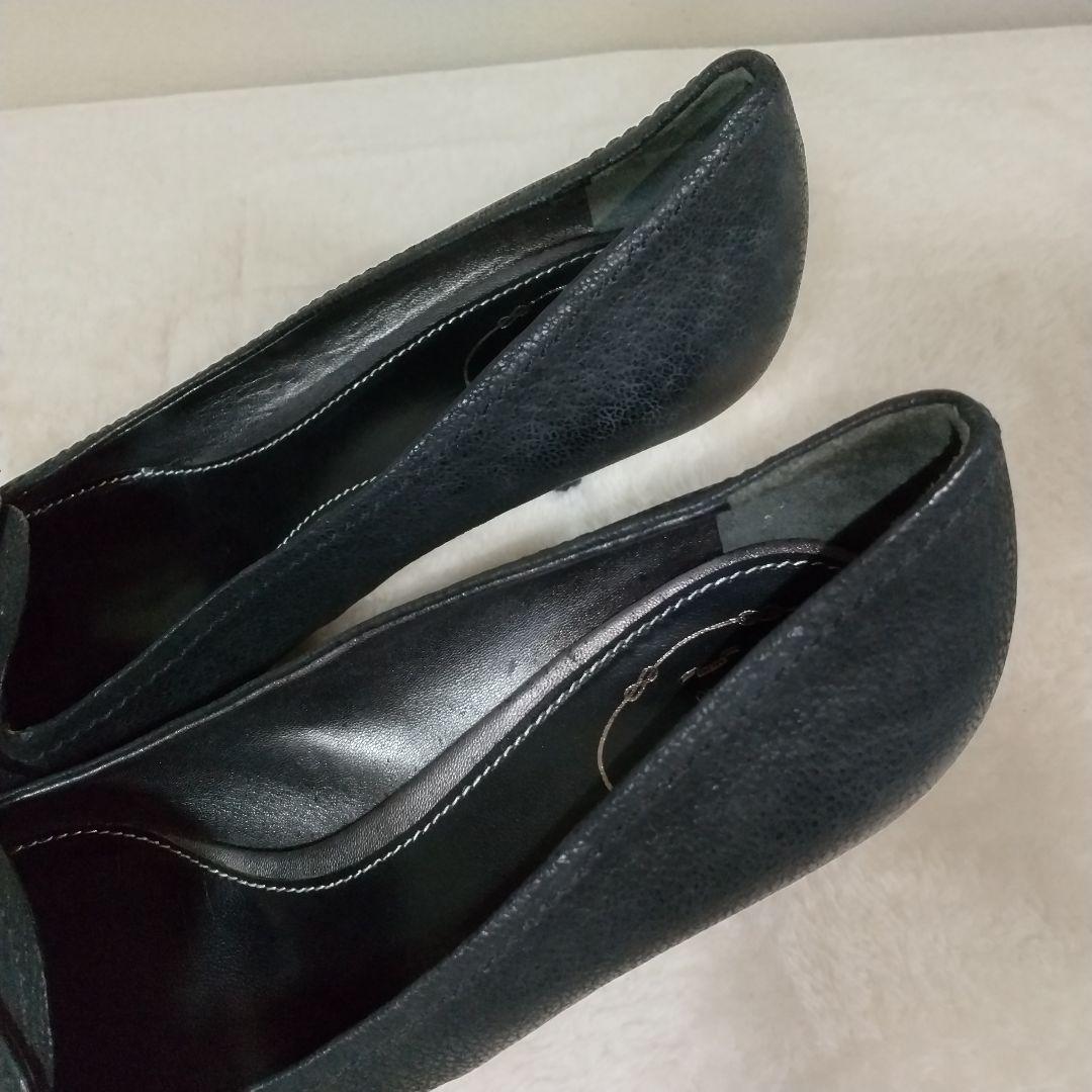 美品❢ PRADA ポインテッドトゥ BLACK ローヒール 26cm - メルカリ