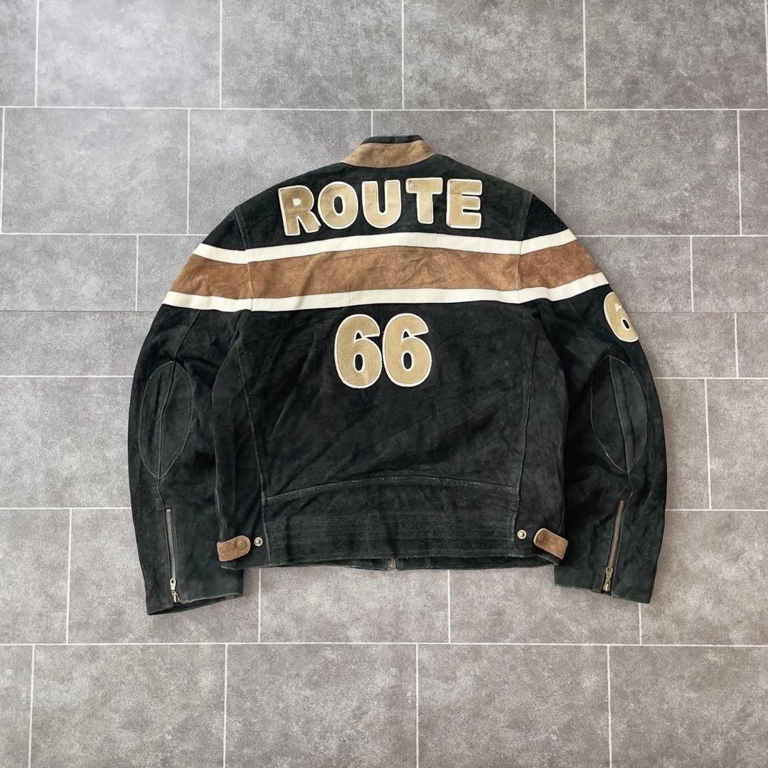 80-90s ヴィンテージ 本革 Route 66 スエードレザージャケット