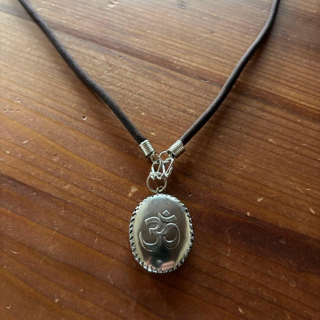 藤井風 ネックレス【☆SALE☆】オーム シヴァ神 ロープチェーン付き