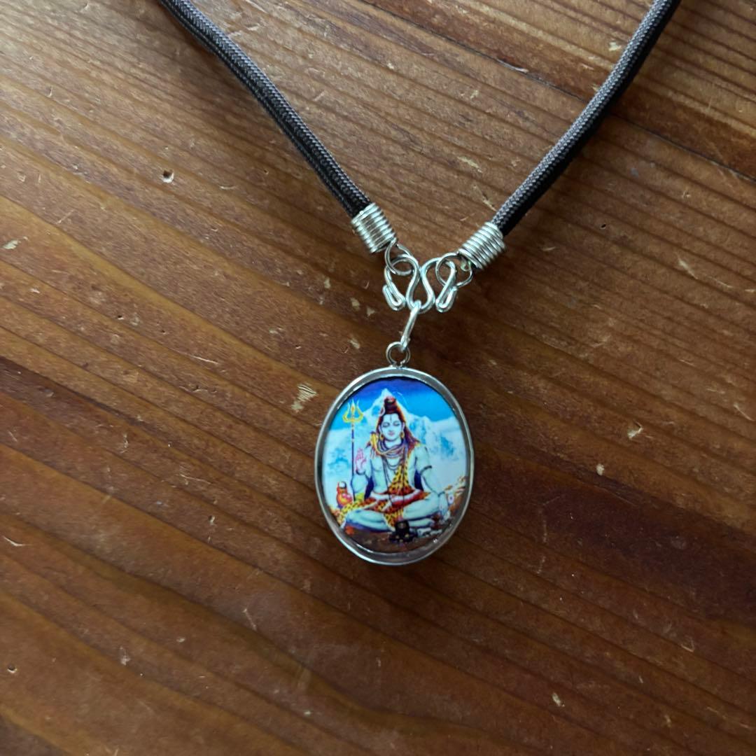 藤井風 ネックレス【☆SALE☆】オーム シヴァ神 ロープチェーン付き