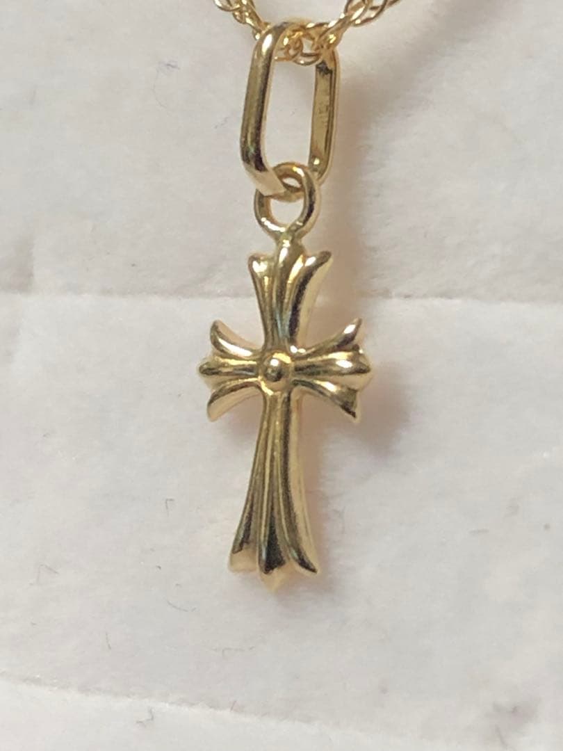 格安! 早い者勝ち! 18金 K18 クロス ネックレス 18金 ダイヤモンド クロス ペンダント Hクリップ ネックレス セット