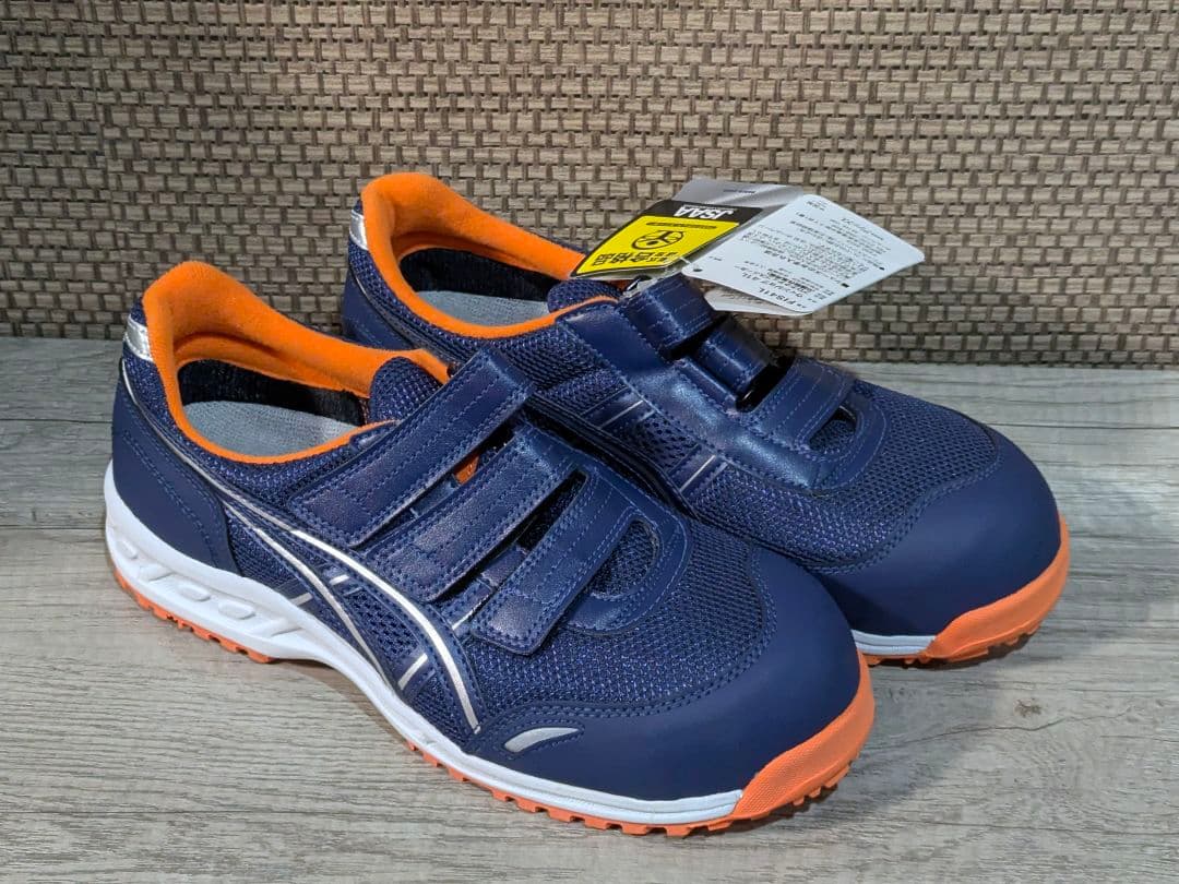 【新品】ASICS　ウィンジョブ　FIS41L　ネイビー　24.5cm　安全靴