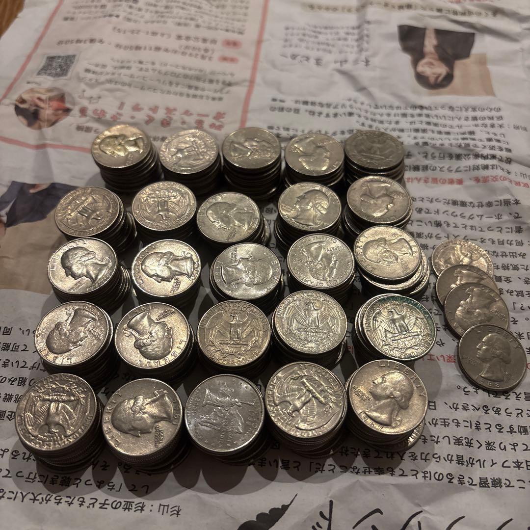 254枚 ジョージ・ワシントン クォーターダラー　アメリカドル