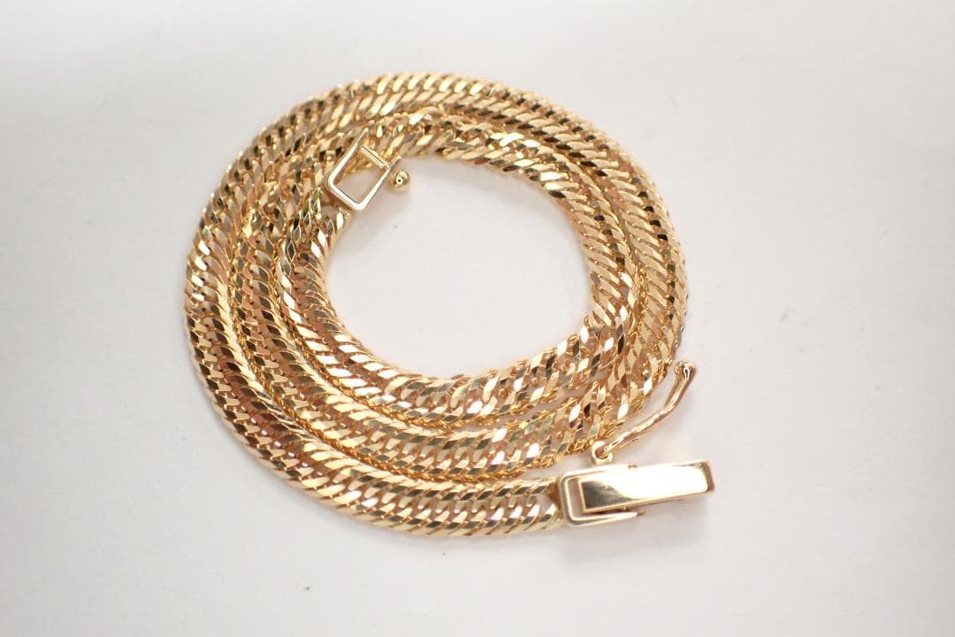 30/未使用品 K18 18金 12面トリプル 喜平ブレスレット 約5.5ｇ