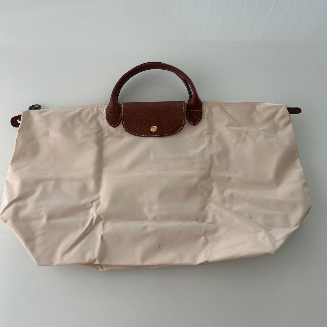 Longchamp ベージュ ボストンバッグ