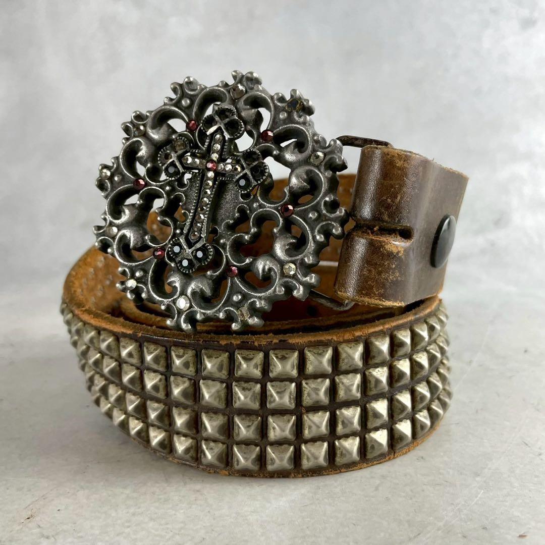 入手困難✨ BETH FRANK ベスフランク ベルト 本革/レザー シルバー 楽天市場】Wrangler ラングラー フラワー レザーベルト 花柄 型押し