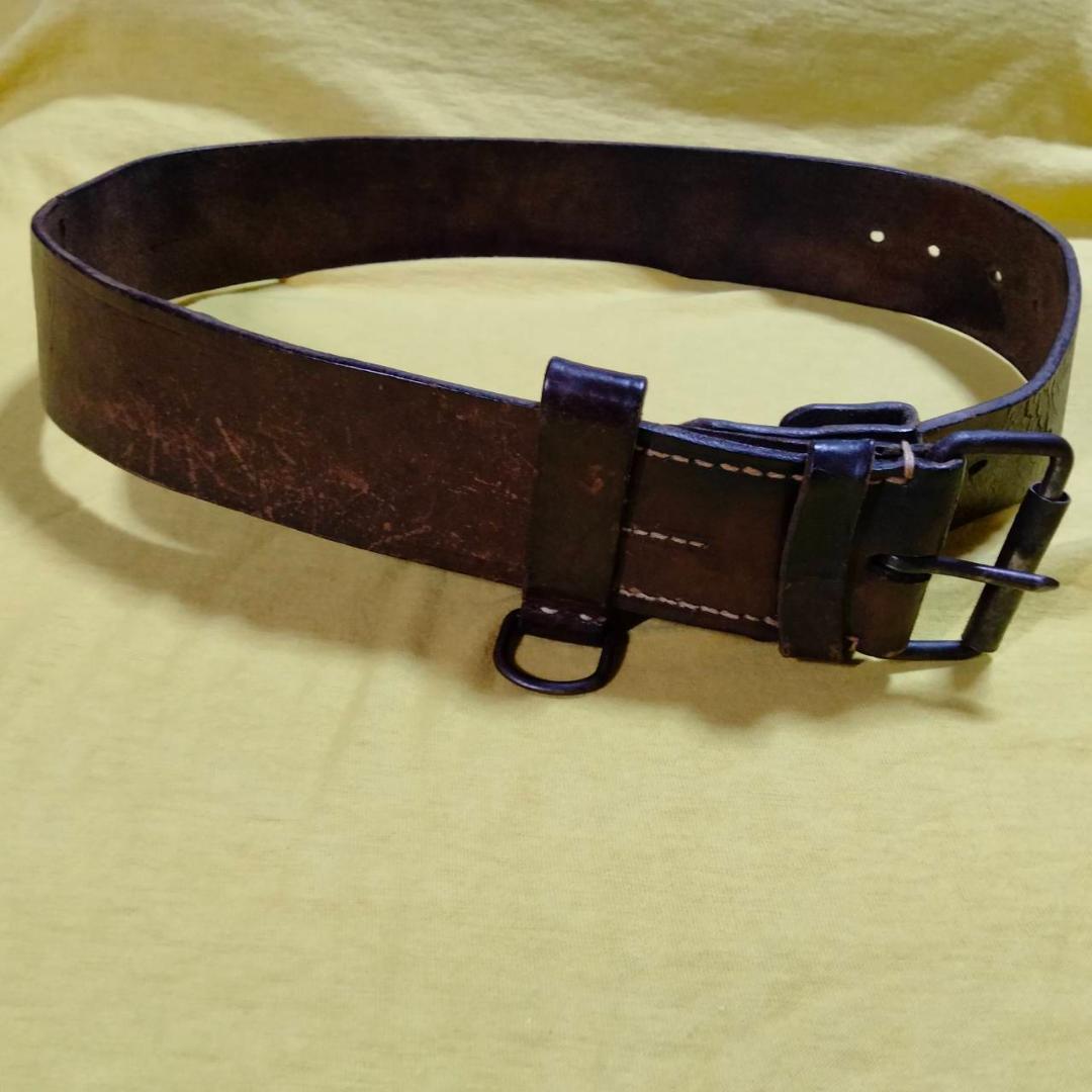 50s 40s 30s アメリカ軍 ミリタリー　レザーベルト　ヴィンテージ